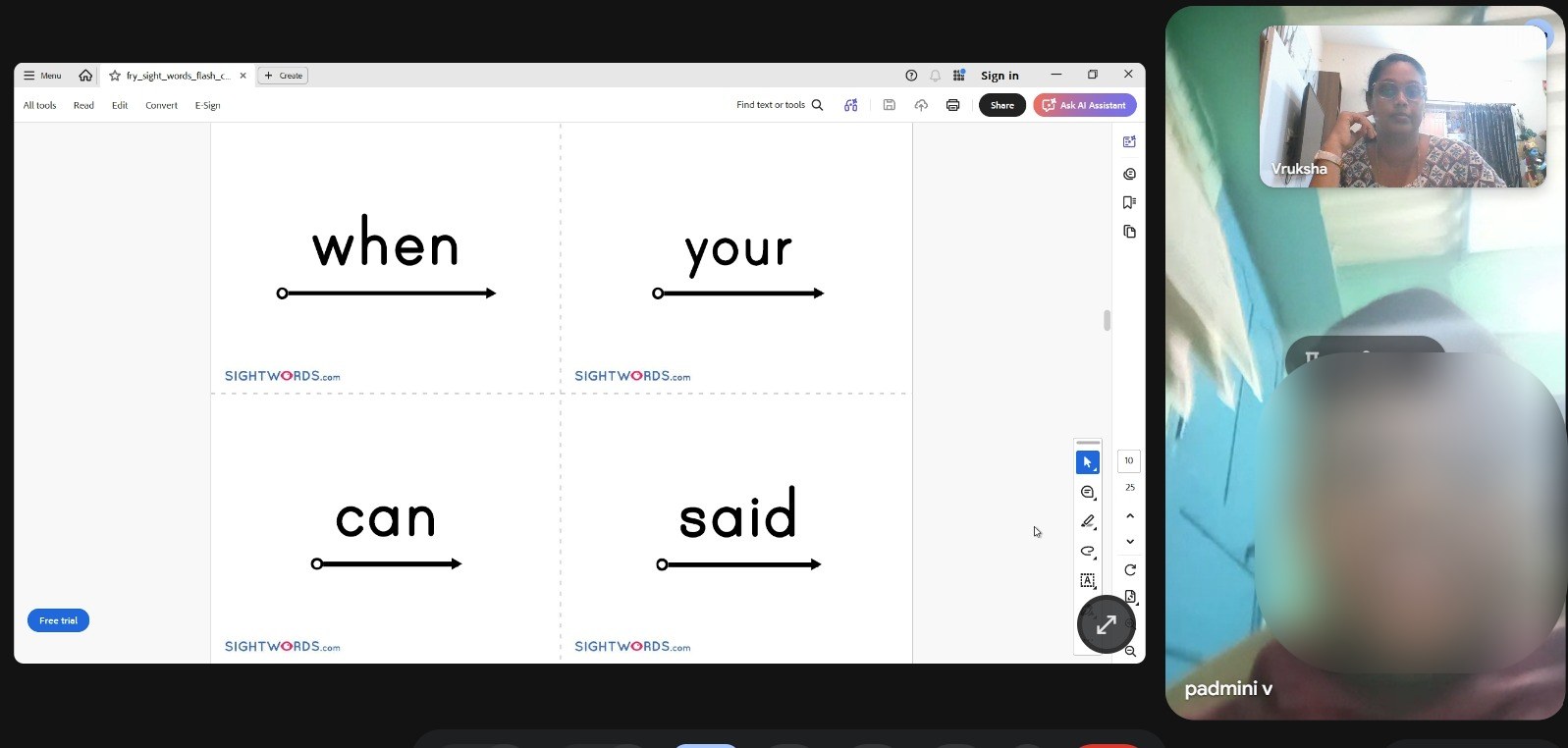 Online phonics class for kids